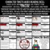 Character Traits Quick Reading Skill