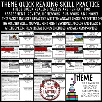 Theme Quick Reading Skill Practice