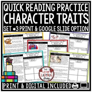 Quick Reading Practice Character Traits