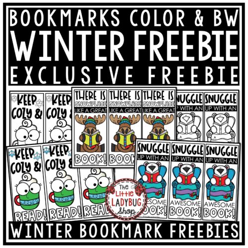 Winter Bookmark Freebie