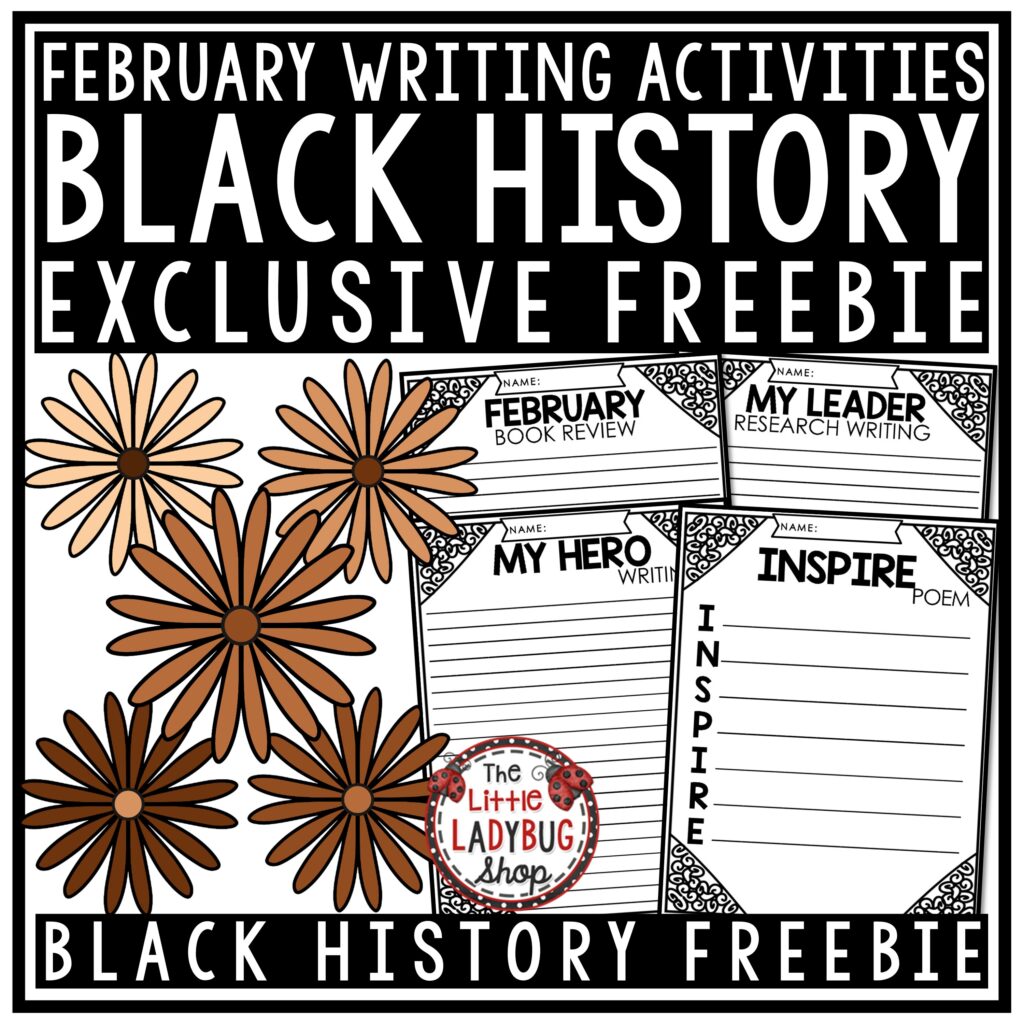 Black History Month activities for upper elementary students Celebrating Influential Black Leaders with books, ideas and lessons.