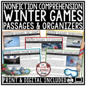 Winter Games Nonfiction Reading Comprehension Passages and Question -1