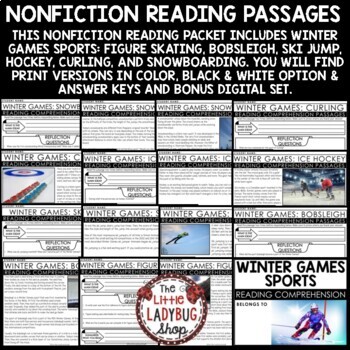 Winter Games Nonfiction Reading Comprehension Passages and Question -2