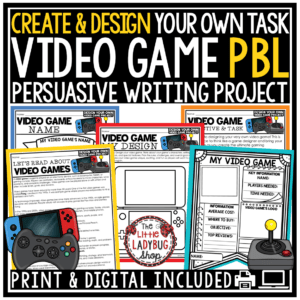 Real World PBL Create Design a Video Game Fun End of Year Project Based Learning