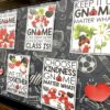 February Valentine's Day Gnome Theme Bulletin Board Motivational Posters Decor-3