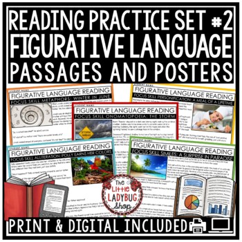 Figurative Language Posters Reading Skills Comprehension Passages and Questions-1