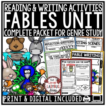 Folktales Fables Fairy Tales Tall Tales Genre Reading Writing Graphic Organizers-2