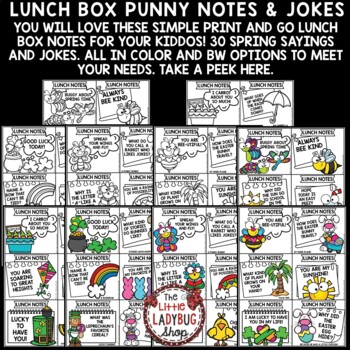March April Spring Student Gift Jokes Lunch Box Notes Encouraging Punny Sayings-2