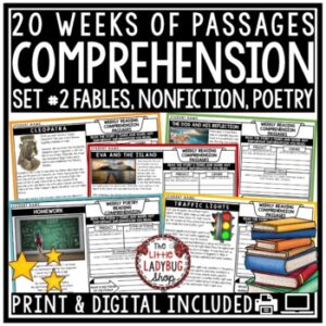 Nonfiction Poetry Reading Comprehension Passages and Questions 3rd 4th Grade-1