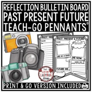 Past, Present, Where I See Myself in the Future Writing Activity Bulletin Board-1