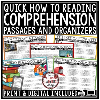 Procedural How To Reading Comprehension Passages and Questions 3rd 4th Grade-1