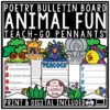 Zoo Animals Poetry Writing Bulletin Board