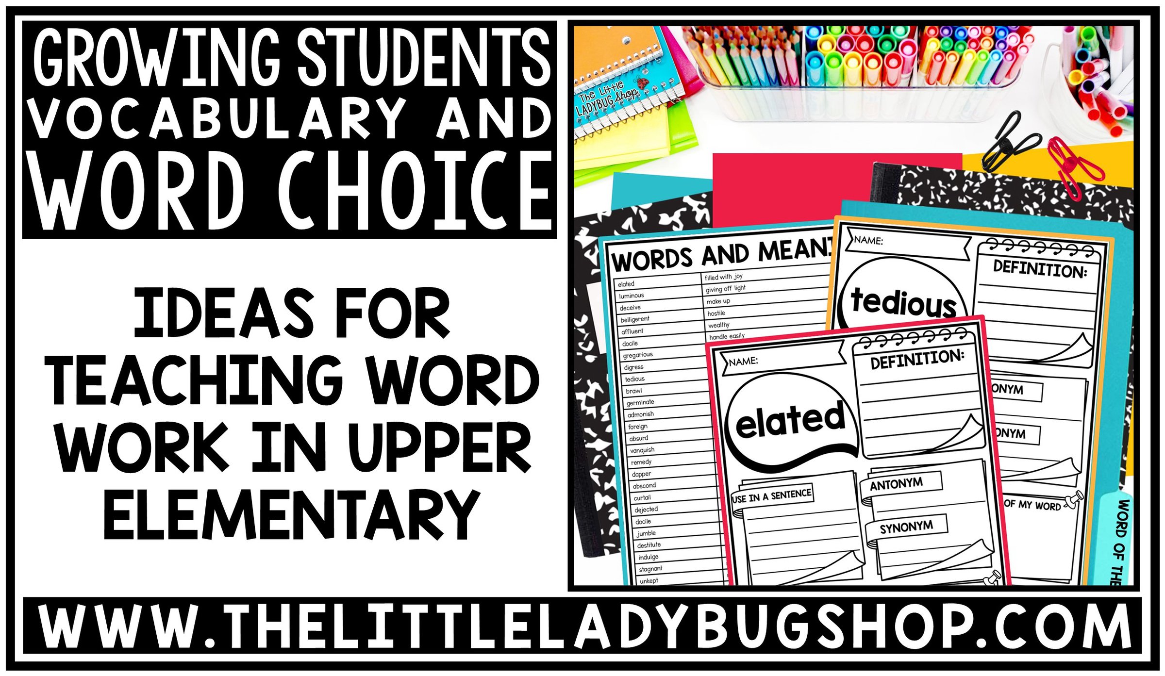 Growing Students Word Choice and Vocabulary