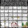Camp Theme First Week Back To School Activities 3rd Grade All About Me Poster-2