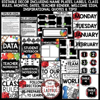 Let's Play Board Games Theme Classroom Décor Bulletin Board, Newsletter-3