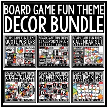 Let's Play Board Games Theme Classroom Décor Posters Meet the Teacher Newsletter-1