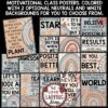 Boho Motivational Posters Bulletin Board
