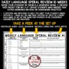Daily ELA Spiral Language Review Worksheets
