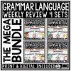 Grammar Language Review Worksheets 3rd 4th Grade