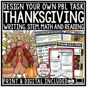 Thanksgiving Dinner PBL STEM Writing Project