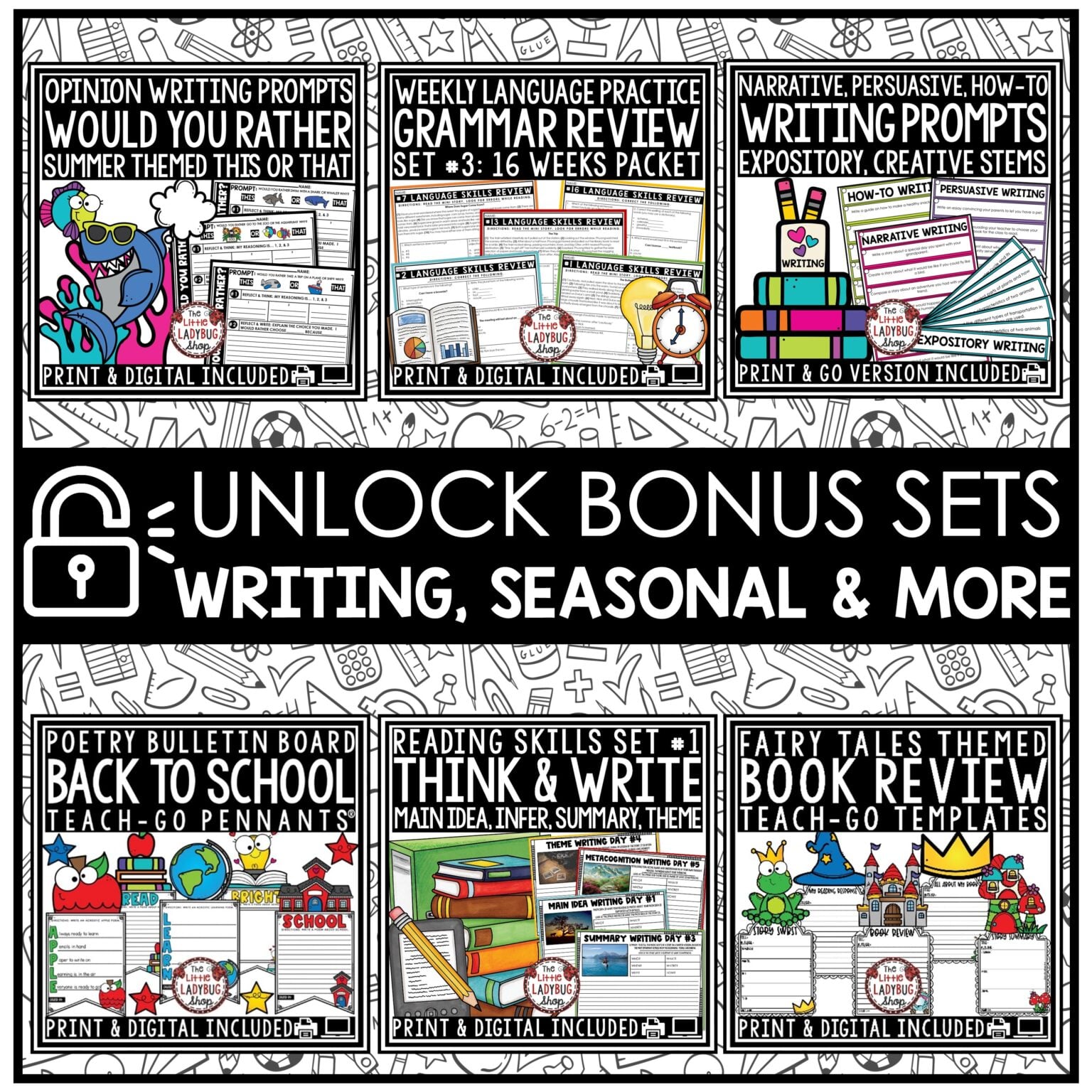Unlock The Little Ladybug Shop Teacher Toolbox - The Little Ladybug Shop