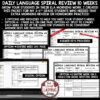 Daily ELA Spiral Language Review Worksheets
