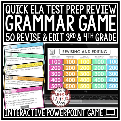 Revise & Edit Test Prep Grammar Game