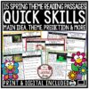 Spring Themed Reading Skills Passages
