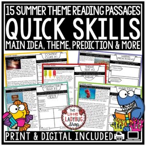 Summer Themed Reading Skills Passages