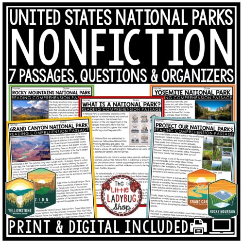 National Parks Nonfiction Reading Passages