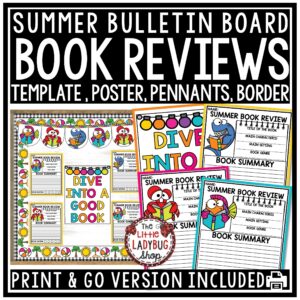 Summer Book Review Bulletin Board
