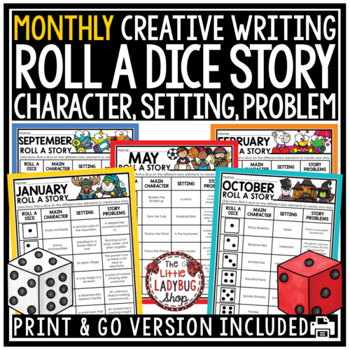 Roll a Dice and Write Story Activities Creative Writing Prompts