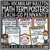 Math Vocabulary Terms Word Wall