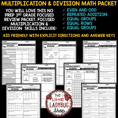 3rd Grade Multiplication Division Review
