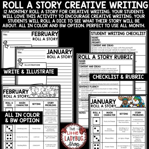 Dice Roll a Story Creative Writing Prompts