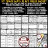 3rd Grade Place Value Math Review Practice Worksheets Rounding Comparing Number
