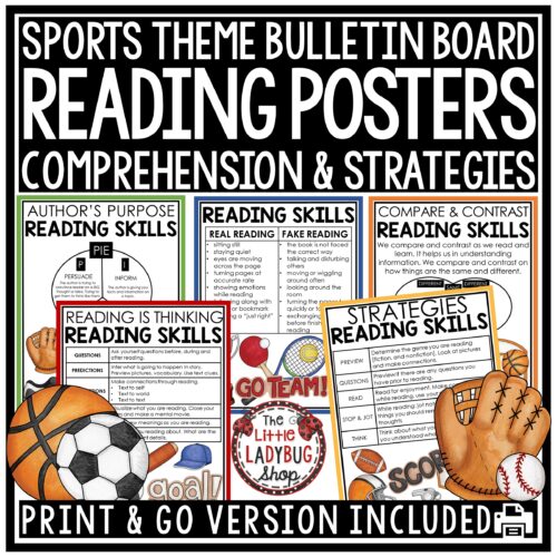 Sports Theme Reading Comprehension Posters