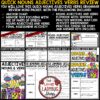 Grammar Parts of Speech Nouns Adjectives Verbs Review Worksheets