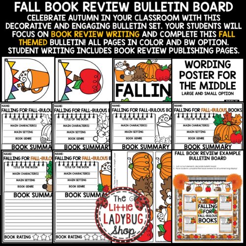 Fall and Autumn Book Review Bulletin Board