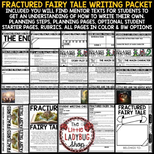 Writing Fractured Fairy Tales Anchor Chart