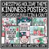 Christmas Kindness Quote Posters December Bulletin Board Ideas Writing Craft