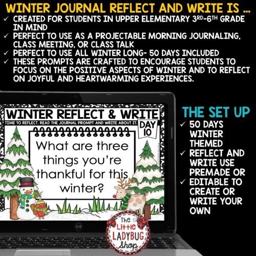 Winter Journal Reflection Writing Prompts
