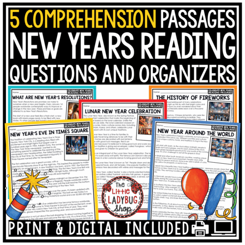 January Lunar New Year Around the World Reading Comprehension Passages