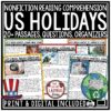 US Holiday Nonfiction Reading Passages and Questions 3rd 4th Grade