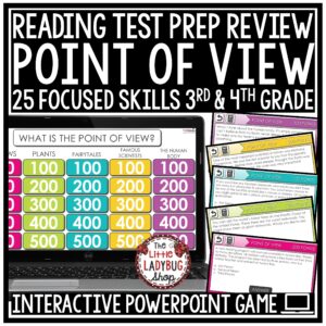 Point of View Reading Test Prep Jeopardy Game