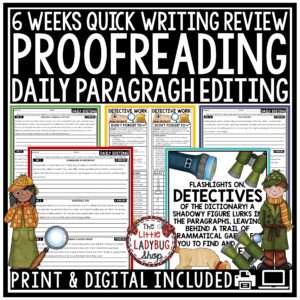 Daily Proofreading Paragraph Editing and Writing Review for Upper Elementary Students