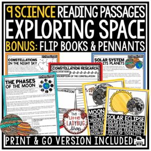 Space Solar and Lunar Eclipse Activities Moon Phases Stars Constellations