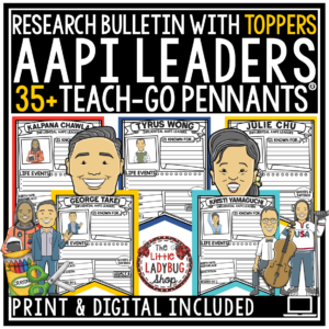 AAPI Asian American Pacific Islander Heritage Month Activities Bulletin Board