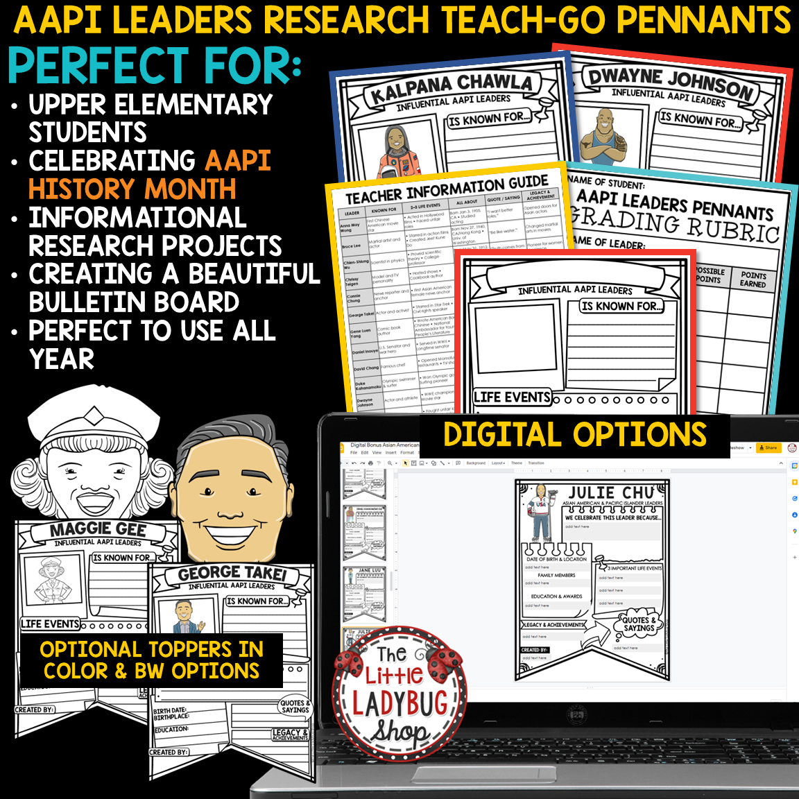 AAPI Asian American Pacific Islander Heritage Month Activities Bulletin Board