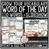 Word of the Day and Week Vocabulary Activities